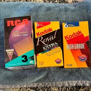 5 “new” unopened VHS Tapes